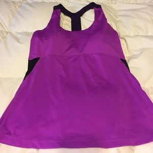 $5 SALE - Reebok fushia razorback workout top